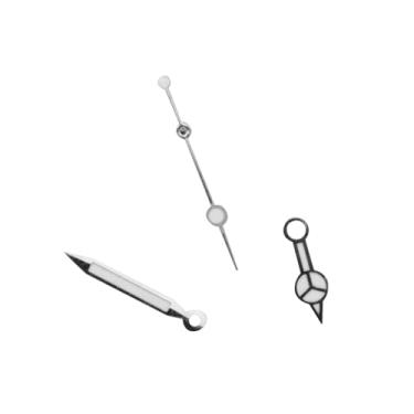 Imagem de Kit de ponteiros de relógio prata para ETA 2824 para Tudor para submarino