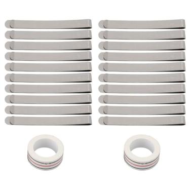 Imagem de aqxreight 20 Clipes de Bainha de Aço Inoxidável Com 2 Peças de Fitas de Costura Diagonal Evitam Movimento Clipes de Costura de Bainha para Roupas Em Movimento São Marcas para e Régua de Marcador de