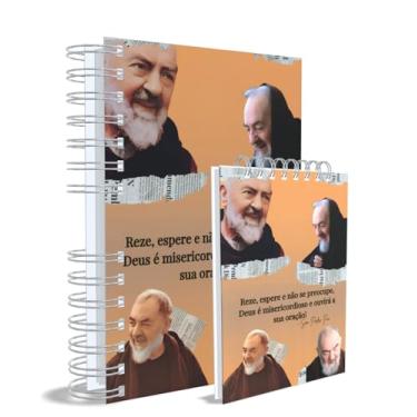 Imagem de Agenda Católica 2026 + Bloco de Anotações, Padre Pio, Dourado, Capa 6