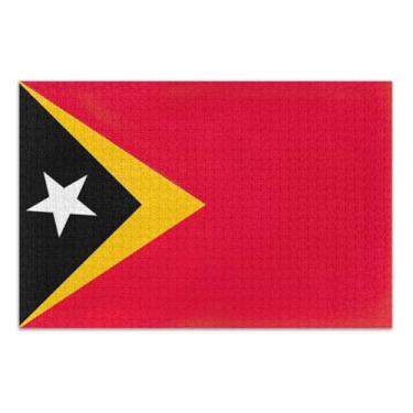 Imagem de East Timor Flag Adult Puzzles, Puzzle 1000, Interlock Perfectly, Home Decor Gift Party for Men Women