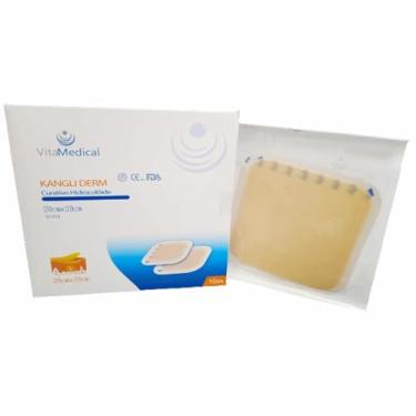 Imagem de Kit 2 Hidrocoloide Sacral Grande Para Costas Ferimentos Acamados 20x20cm