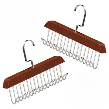 Imagem de Cabide De Madeira Para Cintos Gravatas(2 peças)