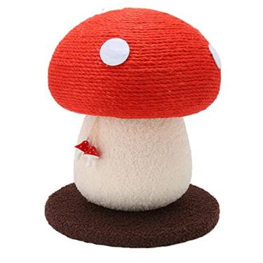 Imagem de Alomejor Arranhador para Gatos, Placa para Arranhar Em Forma de Cogumelo Com Superfície de Sisal para Cuidados Internos Com Garras de Gatos