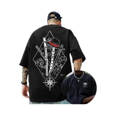 Imagem de Camiseta Unissex De Algodão Com Estampa Do Luffy, Verão, Respirável, G