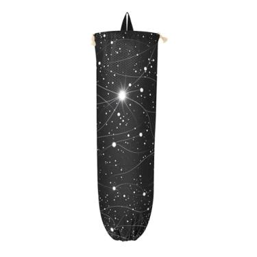 Imagem de Stars on the Black of Stars Bag Saver para sacolas plásticas, suporte de sacola de supermercado, armazenamento de sacolas plásticas de cozinha