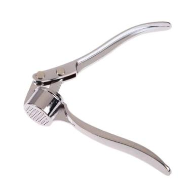 Imagem de Espremedor De Alho Galvanizado 15,5cm Metal Utilitário Universal Cozinha