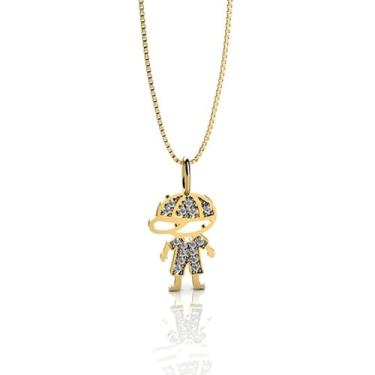 Imagem de Pingente Feminino Filho de Ouro 18k 750 Menino