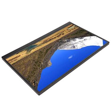 Imagem de Generic Monitor Externo Tipo C, Monitor Portátil IPS HDR Alto-falantes Duplos de 17,3 Polegadas Detalhes Ricos para Console de Jogos para Telefone (Preto)
