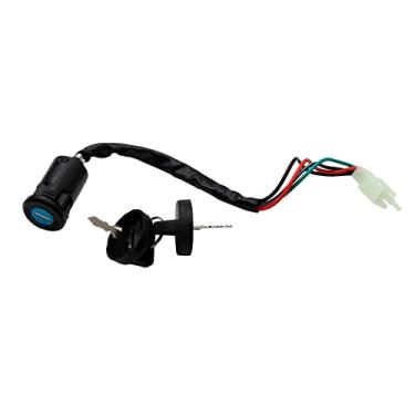 Imagem de Interruptor de chave de ignição de 4 fios para quadriciclo quadriciclo de 50 cc 70 cc 90 cc 110 cc 125 cc quadriciclo 4 rodas Go Kart Scooter (plugue masculino)