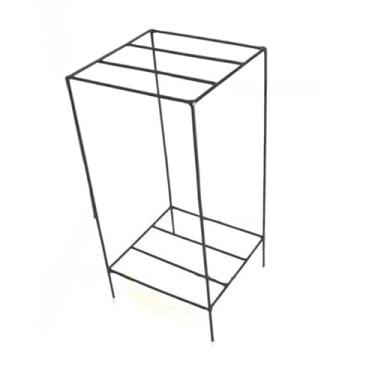 Imagem de suporte vaso de planta quadrado ferro