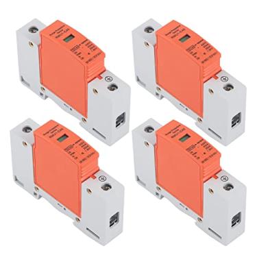 Imagem de Zerodis Dispositivo de Proteção de 4 Unidades, SPD de Montagem Em Trilho DIN Com Janela Visível e Design de Fivela Anti-rachaduras, para Uso Doméstico e Manutenção Elétrica (Imáx:40kA)