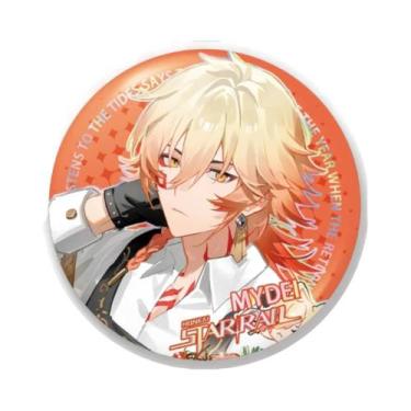 Imagem de 58mm jogo honkai: star rail kanlana phainon mydei cosplay distintivo p