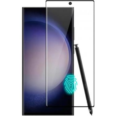 Imagem de Película de Vidro Sem Furo Digital 9H Borda Curva Compatível ¨Samsung Galaxy S23 ULTRA Proteção Anti-Impacto