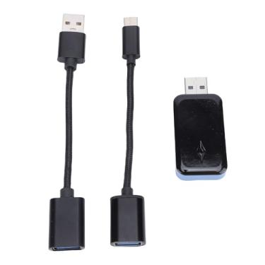 Imagem de aqxreight Adaptador de Carro Sem Fio Auto Adaptador Dual Band WiFi 5.0 Plug and Play Com Atualização OTA para IOS 11.0+