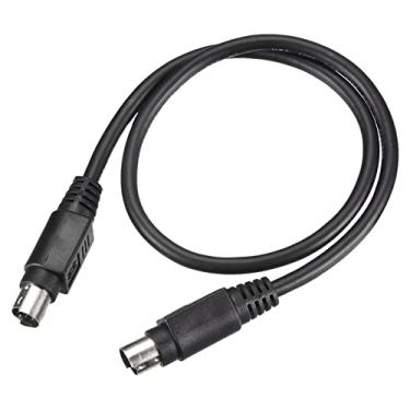 Imagem de Cabo de extensão de mouse e teclado PS/2 de 6 pinos de 1,64 pés macho para macho para PC, preto