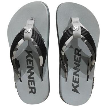 Imagem de Chinelo Kenner Kivah Army Cinza Preto Camuflado Original-Masculino
