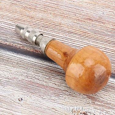 Imagem de KIMISS Brocas Manuais de Torno Com Alça de Madeira para Joias, Carpintaria e Artesanato DIY - Broca Manual Torcida de Precisão Com 2 Cabeças