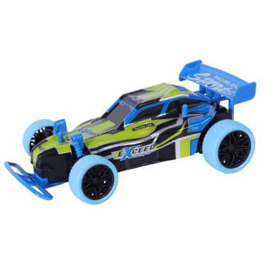 Imagem de Carrinho Exceed Racing Controle Remoto 4 Funções RC 1:20, Azul com ver