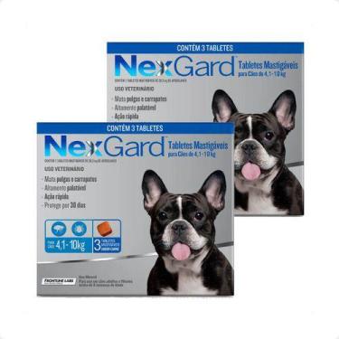 Imagem de 3 Nex Gard 4 A 10 Kg Antipulgas E Carrapatos Total 9 Comprim - Boehrin