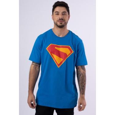 Imagem de Camiseta DC Comics Superman Legacy Logo, 14, Azul, Unissex
