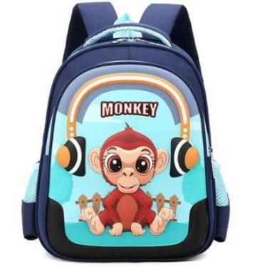 Imagem de Mochila Infantil Escolar Alto Relevo Pequena 3d Criança-Masculino