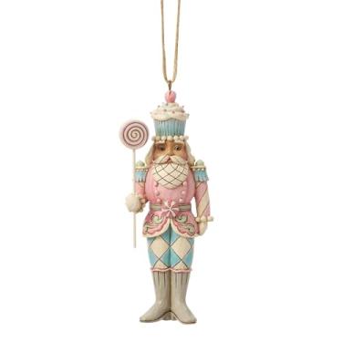 Imagem de Enesco Jim Shore Heartwood Creek Sweets Soldier Segurando Pirulito Ornamento Pendurado, 12 cm, Multicolorido