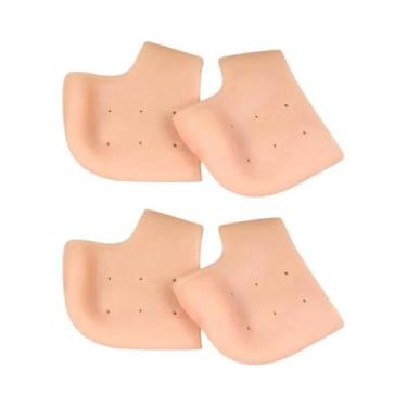 Imagem de Protetores De Calcanhar De Silicone Em Gel, Almofadas Grossas Para Alí
