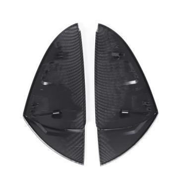 Imagem de Fibra de carbono retrovisor do carro retrovisor de vidro lateral espelho capa guarnição acessórios do carro Compatível com lexus ux ux250 ux260 es ls 2018-2025(Carbon Fiber)