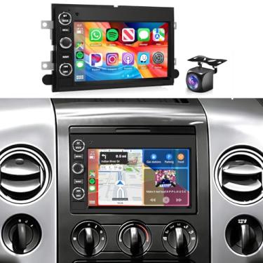 Imagem de Rádio 8 núcleos 4 GB + 64 GB para Ford F150 F250 F350 Fusion Edge Explorer Expedition Car Stereo, Carplay Android Auto, tela sensível ao toque IPS de 7 polegadas, Android 15, EQ, GPS, 5.0 Bluetooth