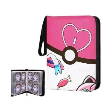 Imagem de Álbum Protetor De Cartas Pokémon Com 400 Bolsos, Capa Com Zíper Para C