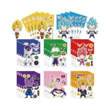 Imagem de Adesivos De Quebra-Cabeça Do Anime Dragon Ball 8 16 Folhas Son Goku DI
