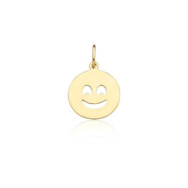 Imagem de Pingente Emoji Sorridente Ouro 10k - MAEHLER, Dourado