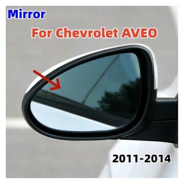 Imagem de Lente de vidro para espelho lateral aquecido para carro, Compatível com Chevrolet AVEO 2011~2014, acessório com aquecimento retrovisor(Right)