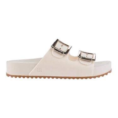 Imagem de Sandália Feminina Estilo Birken com Fivelas Ajustáveis Palmilha Confortável e Solado Antiderrapante (Branco, BR, Adulto, Numérico, 35)