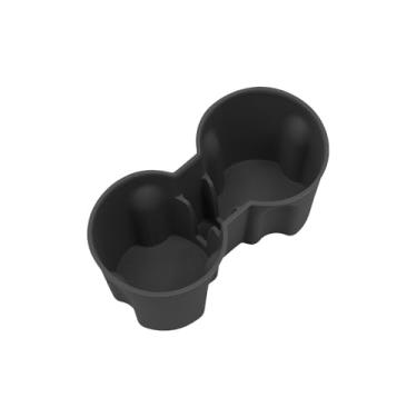 Imagem de REPOYUL Organizador interior de carro, compatível com console central Tesla New Model Y/suporte de copo de silicone traseiro, acessórios de armazenamento interior do carro (suporte de copo de controle