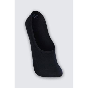 Imagem de Meia Sapatilha Lupo 03288-001 Unissex Com Faixa De Silicone Algodão T.