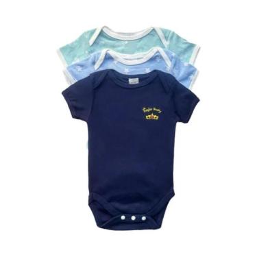 Imagem de Conjunto De Macacão De Verão Para Bebê Menina Menino 3 Peças Roupas De