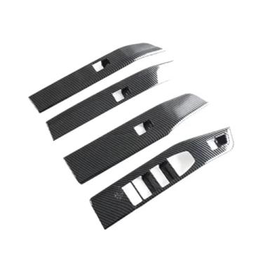 Imagem de 4 pçs kit interruptor de elevador carro Compatível com bmw x3 2025 porta braço capa interior braço porta puxar alça painel dentro guarnição capa