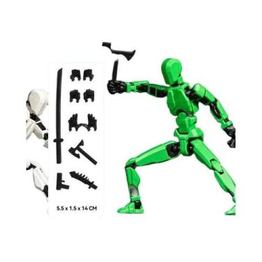 Imagem de Boneco Robô Articulado 3D Para Crianças, Brinquedo De Manequim Móvel C