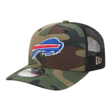 Imagem de Boné New Era 970 Buffalo Bills Trucker Salute Service Verde-Masculino