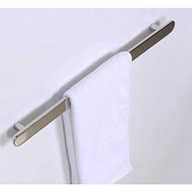 Imagem de BAZAC Puxador de porta de vidro de chuveiro de pressão e puxar, barra de toalha, divisória de chuveiro, puxadores de porta de vidro para casa de banho, barra de toalha de 400
