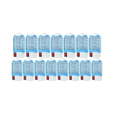 Imagem de Lâmpada LED Mata Mosquitos Com Luz Azul, Plugue Americano, Armadilha E