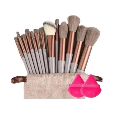 Imagem de Conjunto De Pincéis De Maquiagem Veganos Macios E Fofos Para Base, Con
