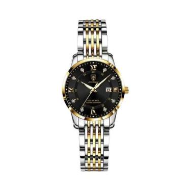 Imagem de Relógio De Quartzo Feminino Luxuoso À Prova d'Água Luminoso Em Aço Ino