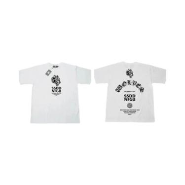 Imagem de Camiseta Masculina Oversized Para Treino De Academia DARC WOLVES Camis