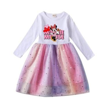 Imagem de Vestido De Princesa Tutu De Manga Longa Para Meninas Pequenas Com Rend