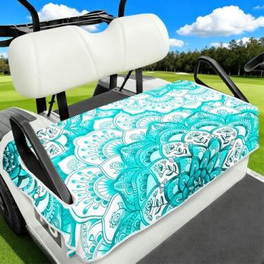 Imagem de Capas de assento de carrinho de golfe, acessórios de carrinho de golfe, cobertores de toalha de assento de carrinhos de golfe para homens e mulheres, capas de assento de golfe para carro de clube e