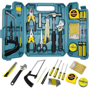 Imagem de Kit Ferramentas Jogo Caixa Ferramentas Maleta Completa Jogo Manuais Ferramentas Mala Multiuso Simples 27 Peças com Caixa de Ferramenta Organizadora Estojão - Premium