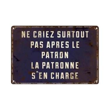 Imagem de Placa De Metal Vintage Retrô Engraçada Para Decoração De Parede De Bar