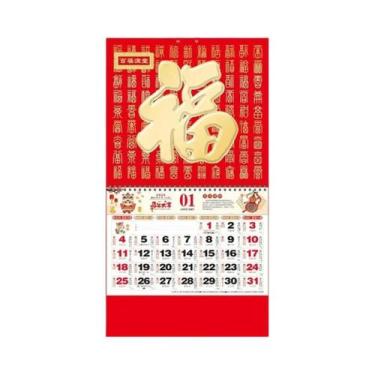 Imagem de Calendário De Parede Do Ano Novo Chinês 2026 Com Folhas Destacáveis Di